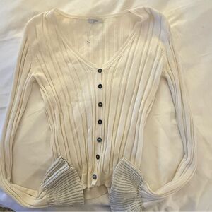 TOME ivory Button-Up Women's Sweater
